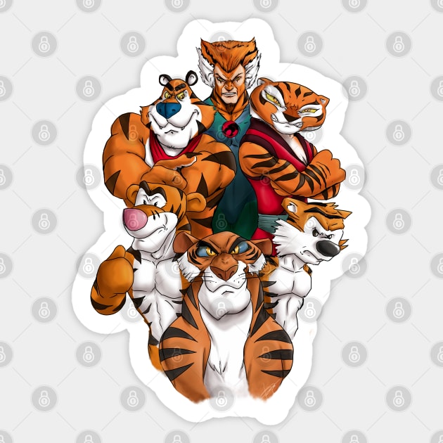 Tigers Eye Sticker by Heloz